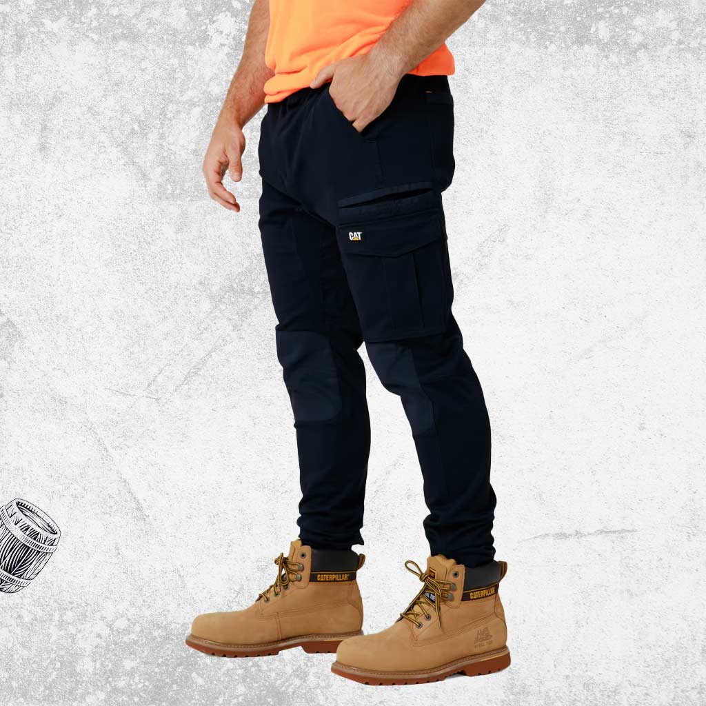 CAT Dynamic Pants Navy Man Cave Workwear